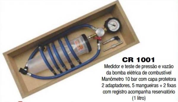 MEDIDOR E TESTE PRESSÃO VAZÃO BOMBA ELETRICA - CR 1001