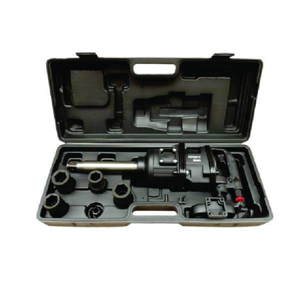 KIT CHAVE DE IMPACTO PNEUMATICA 1POL EIXO LONGO 2200Nm PN1002220 POTENTE BRASIL